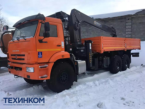 Бортовой автомобиль KAMAZ-43118-73094-50 с КМУ Horyong HRS-216 (мод. 6591-160191-50)
