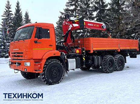 Бортовой автомобиль KAMAZ-43118-73094-50 с КМУ Палфингер Инман ИТ-150 (мод. 6591-38091-50)