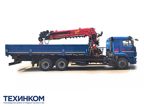 Бортовой автомобиль KAMAZ-65117-4010-48 с КМУ Палфингер Инман ИТ-200 + бур (мод. 6590-357353-48)