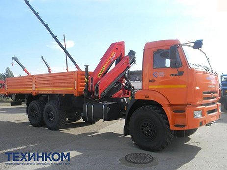 Бортовой автомобиль KAMAZ-43118-3027-48 с КМУ Палфингер Инман ИМ-150N