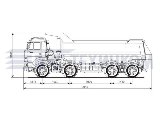 Фото №26: Самосвал КАМАЗ-65201 (25 тонн, 8х4)