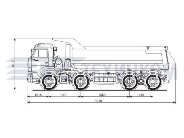 Фото №17: Самосвал КАМАЗ-65201 (25 тонн, 8х4)