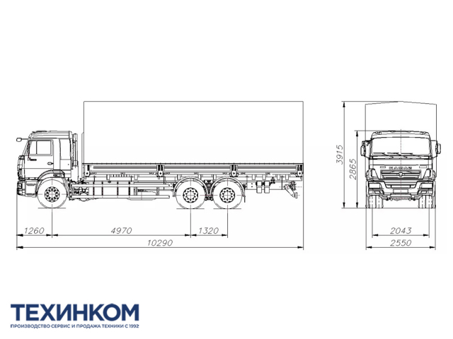 Фото №4: Бортовой автомобиль KAMAZ-65117